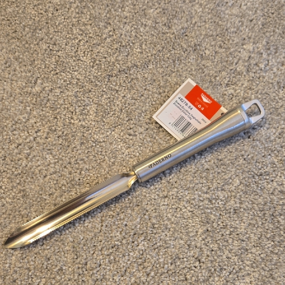 Paderno World Cuisine Stainless Steel 10" Zucchini Corer